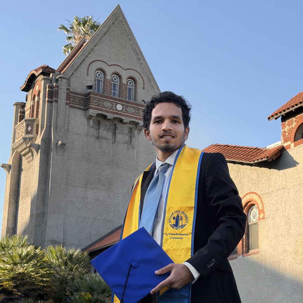 Shatayu Thakur, MS graduate, San Jose State University